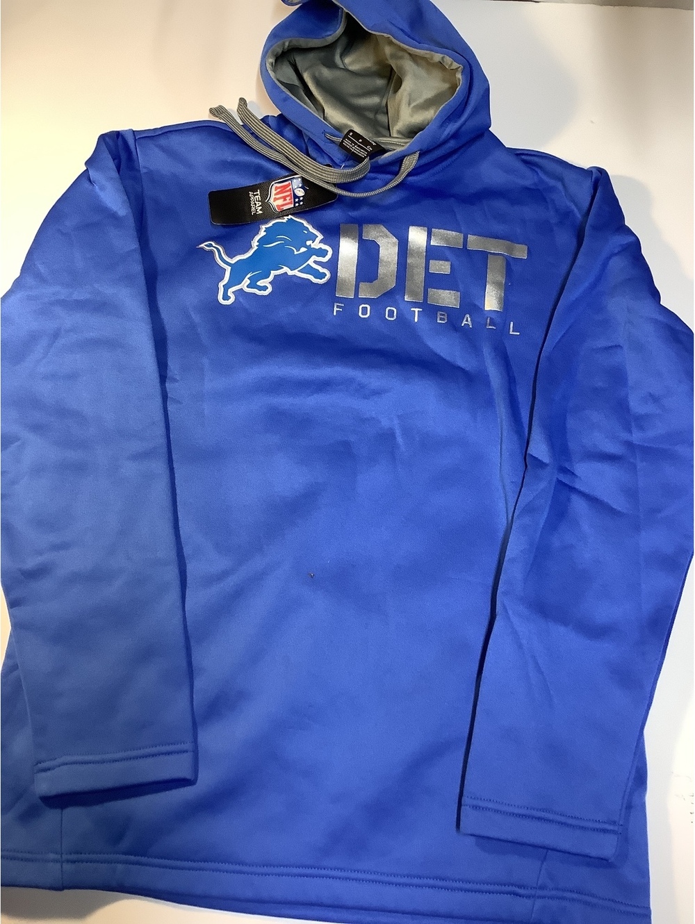 Logo Athletic Detroit Lions NFL Football Hoodie Pullover Sweatshirt Size S child